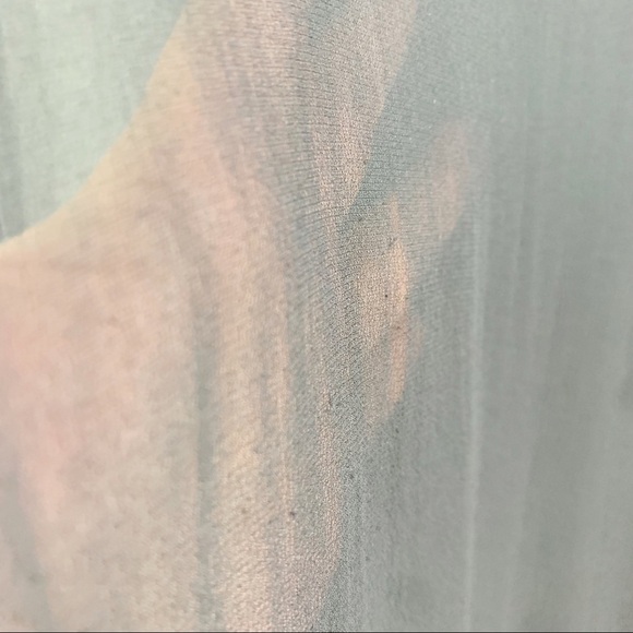 LACAUSA Sheer Maxi Length Ombre Dip Dye Dress Swimsuit Gauzy Coverup US S - Picture 9 of 13